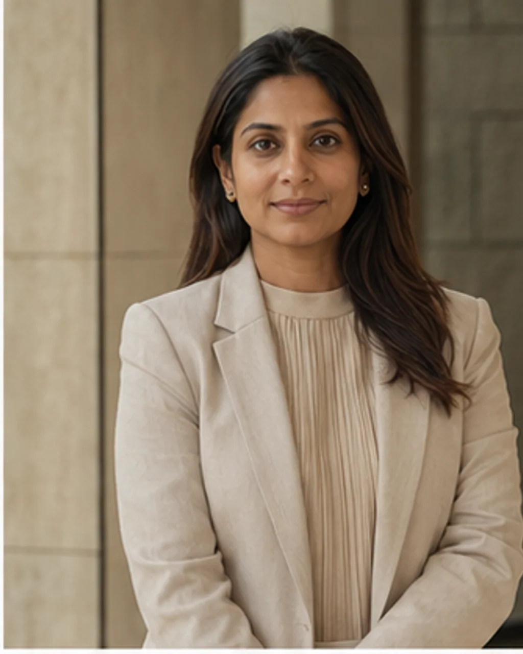 Portrait of fictional professional Dr. Samaira Kohli