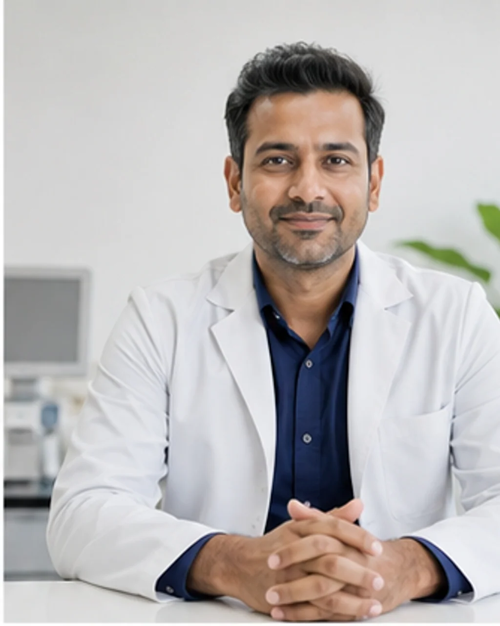Portrait of fictional professional Dr. Vivaan Mehta