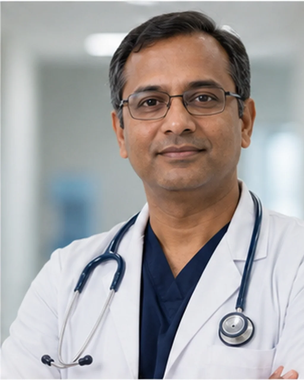 Portrait of fictional professional Dr. Arvind Khanna