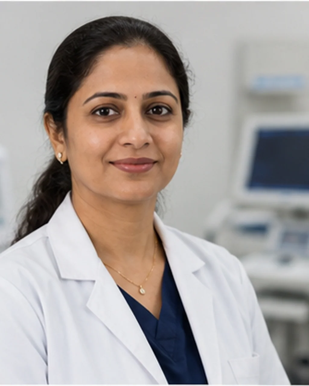 Portrait of fictional professional Dr. Naina Rathore