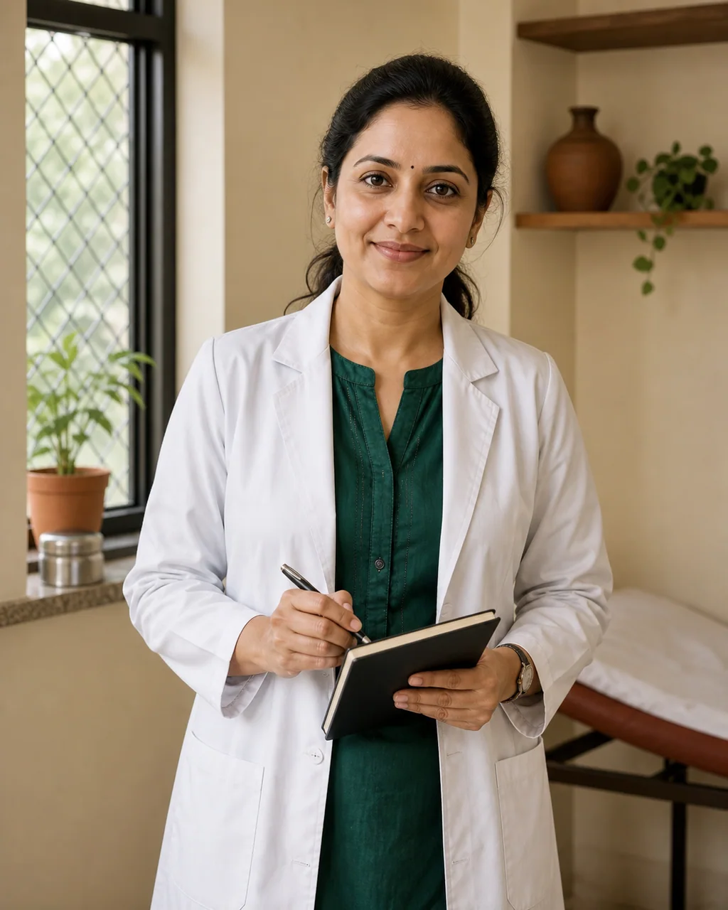 Portrait of fictional physician Dr. Aditi Choudhary