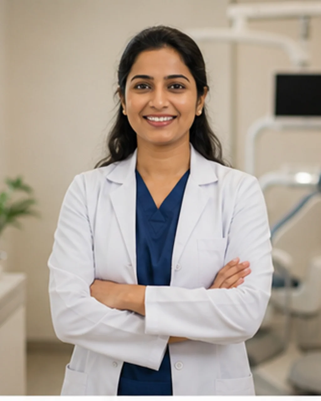 Portrait of fictional professional Dr. Kavya Bansal