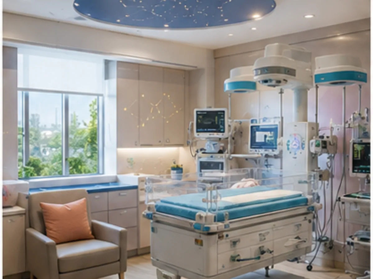 Child-friendly hospital reception