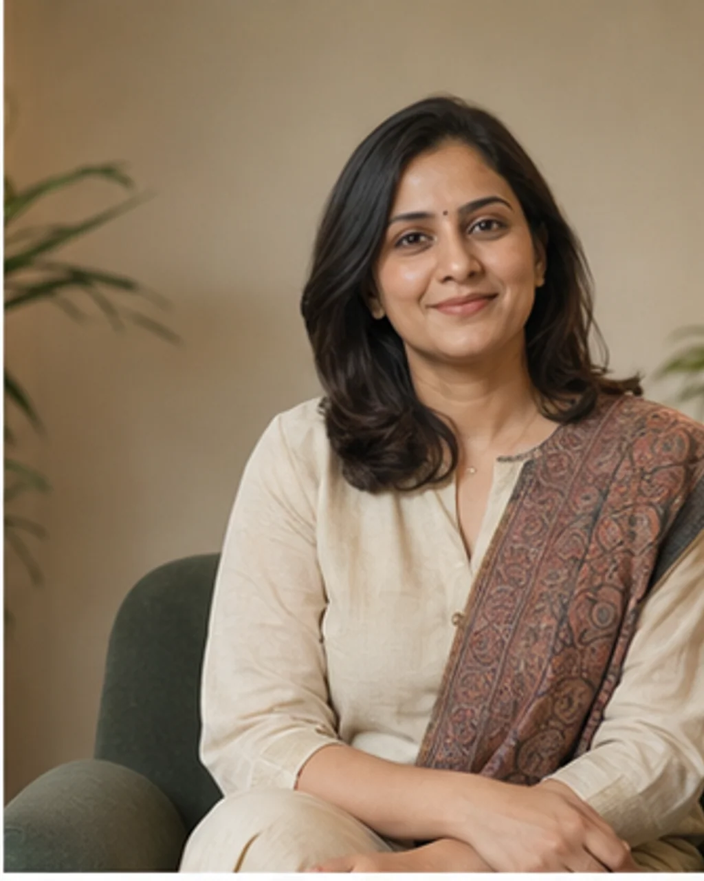 Portrait of fictional professional Ms. Mahi Kapoor