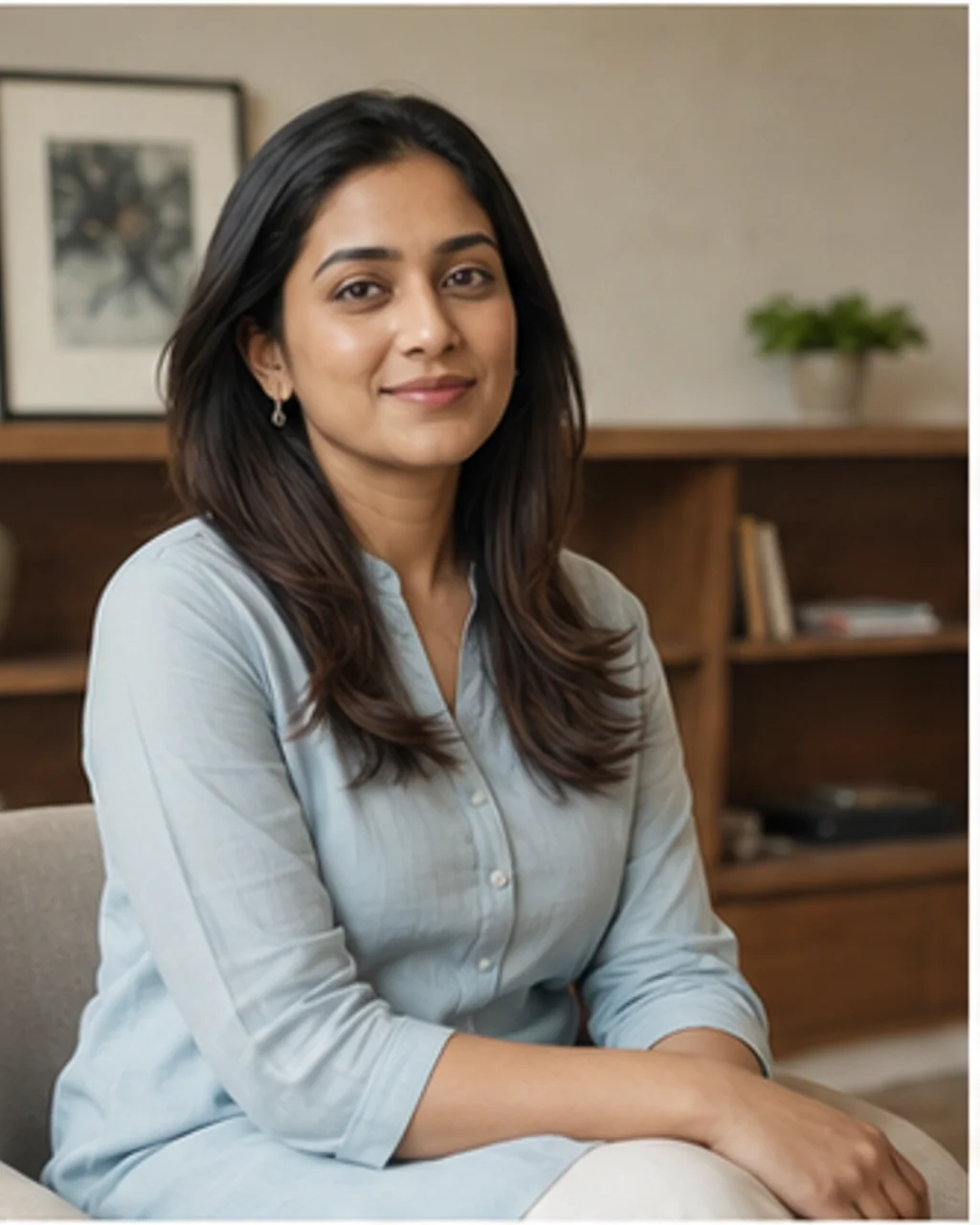 Portrait of fictional professional Ms. Zoya Ali